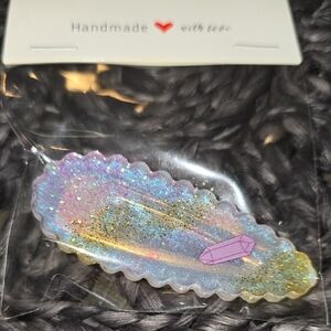 Iridescent Glitter Hair Clip